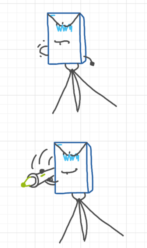 A panel from Ready Oar Knot, episode three of the Board Boards object show by Furretwalk/WalkingFurret.